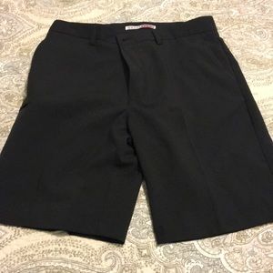 Black golf shorts